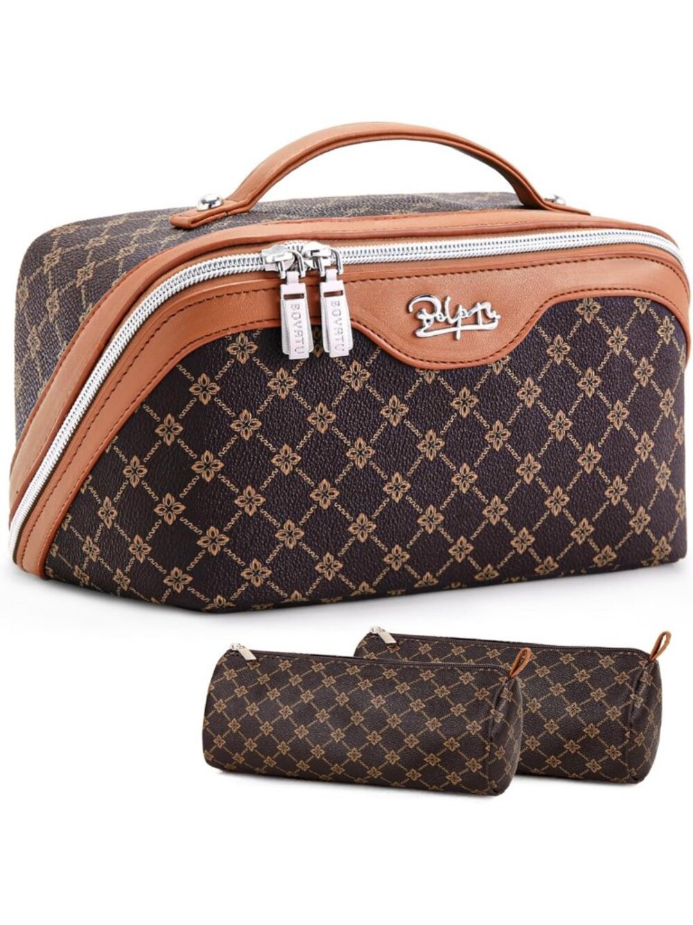 3-Piece Travel Makeup Bag Set for Women | Stylish Cosmetic Organizer & Storage